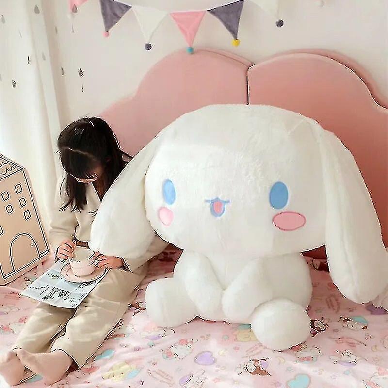 Youlaicai 100cm Oversize  Series Plush Cinnamoroll Stuffed Dolls Sofa Pillow Bay Window Large Cushion Gift For Kids Kawaii Toys Doll Round mouth 80...