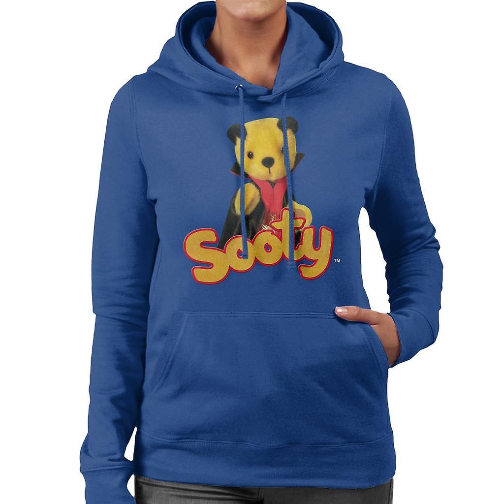 Sooty Halloween Vampire Women's Hooded Sweatshirt Royal Blue XX-Large