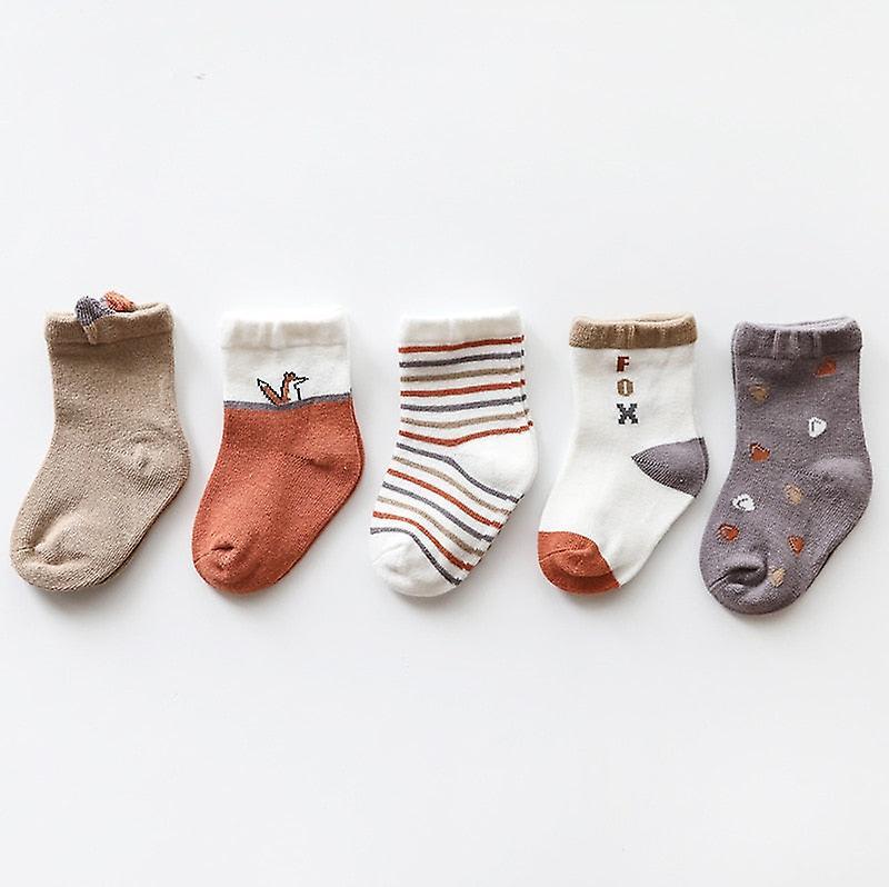 Slowmoose Winter/autumn Baby Cotton Socks 6M