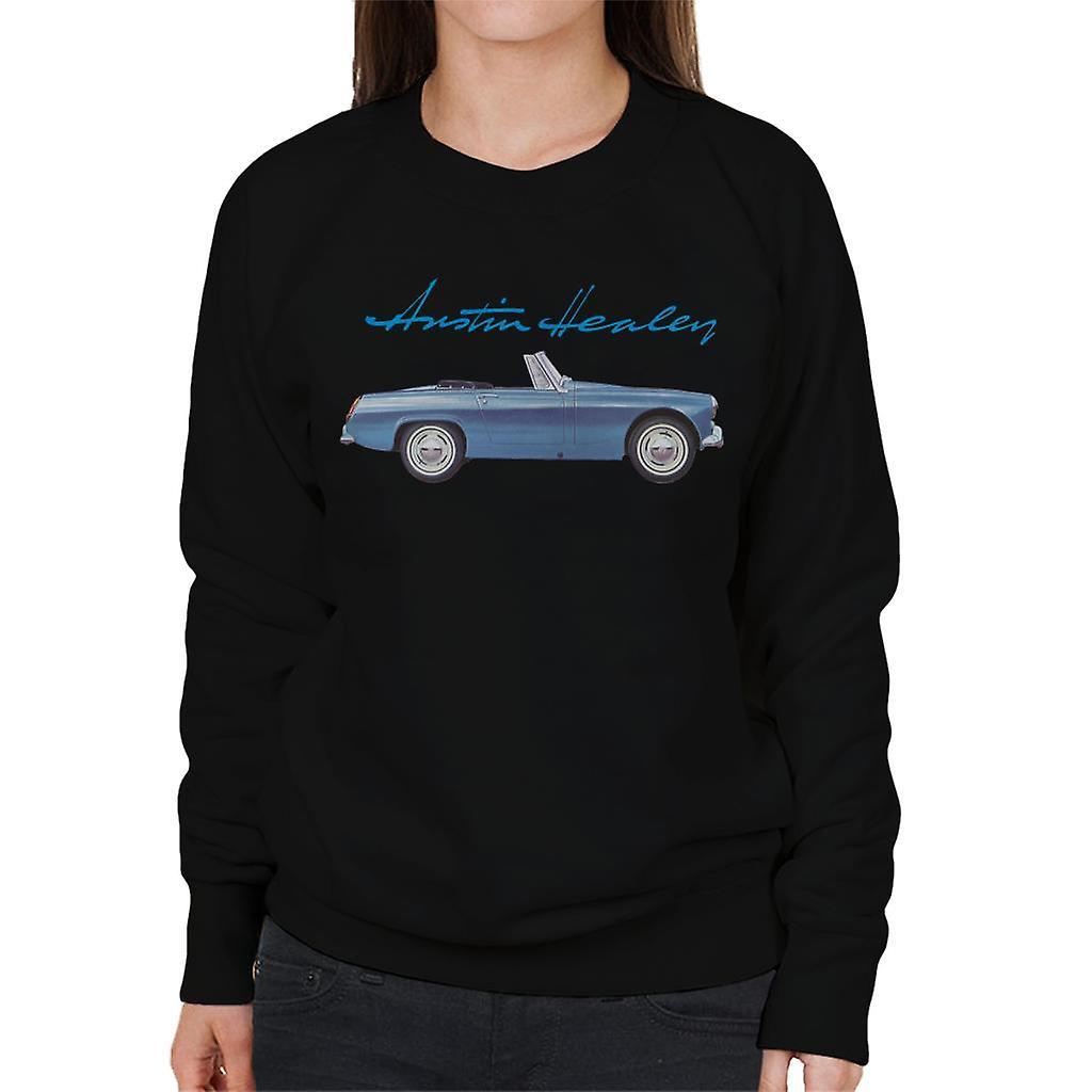 Austin Healey Blue British Motor Heritage Women's Sweatshirt Black Medium