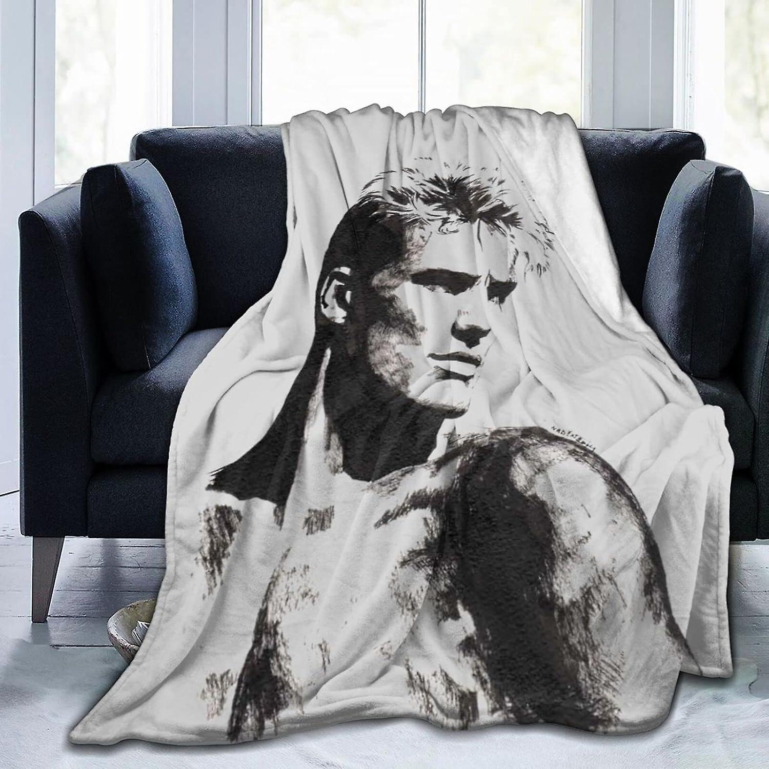 Kerota Dolph Lundgren Flannel Fleece Throw Blanket Queen Size All Season Super Soft Cozy Blanket For Bed Or Couch 50x40in 125x100cm