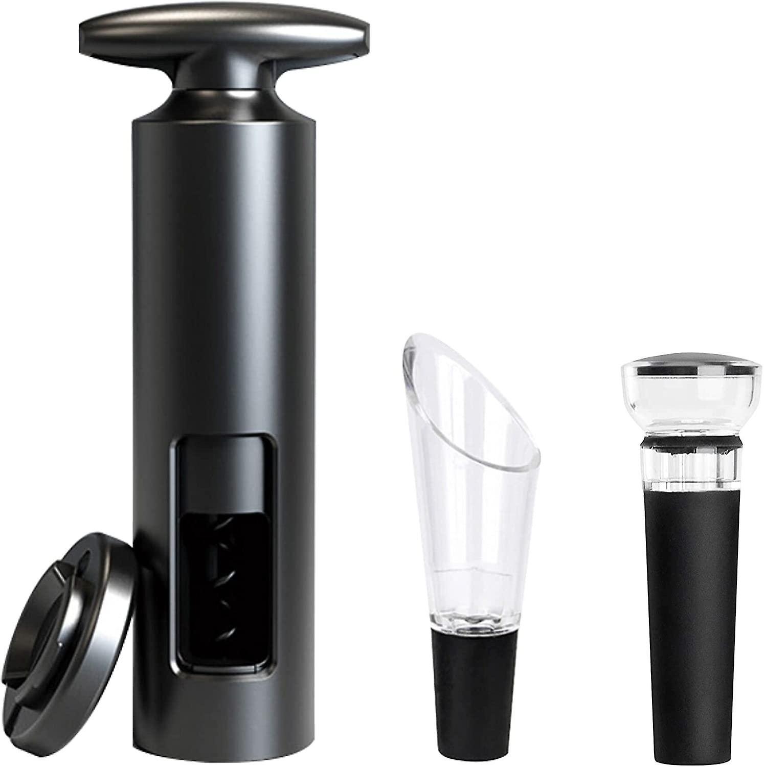 unbrand Professional Bottle Opener 4 In 1 Corkscrew Screwpull With Foil Cutter Vacuum Wine Stopper Wine Pour