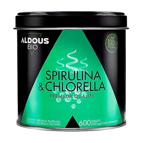 Aldous Bio Spirulina and chlorella Eco 1500mg 600 tablets of 500mg