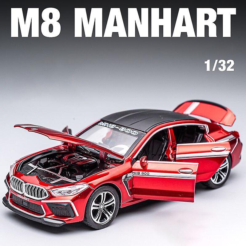 1:32 Bmw M8 Im Supercar Alloy Model Car Toy Diecasts Metal Casting Sound And Light Car Toys For Children Vehicle Toy Cars Red