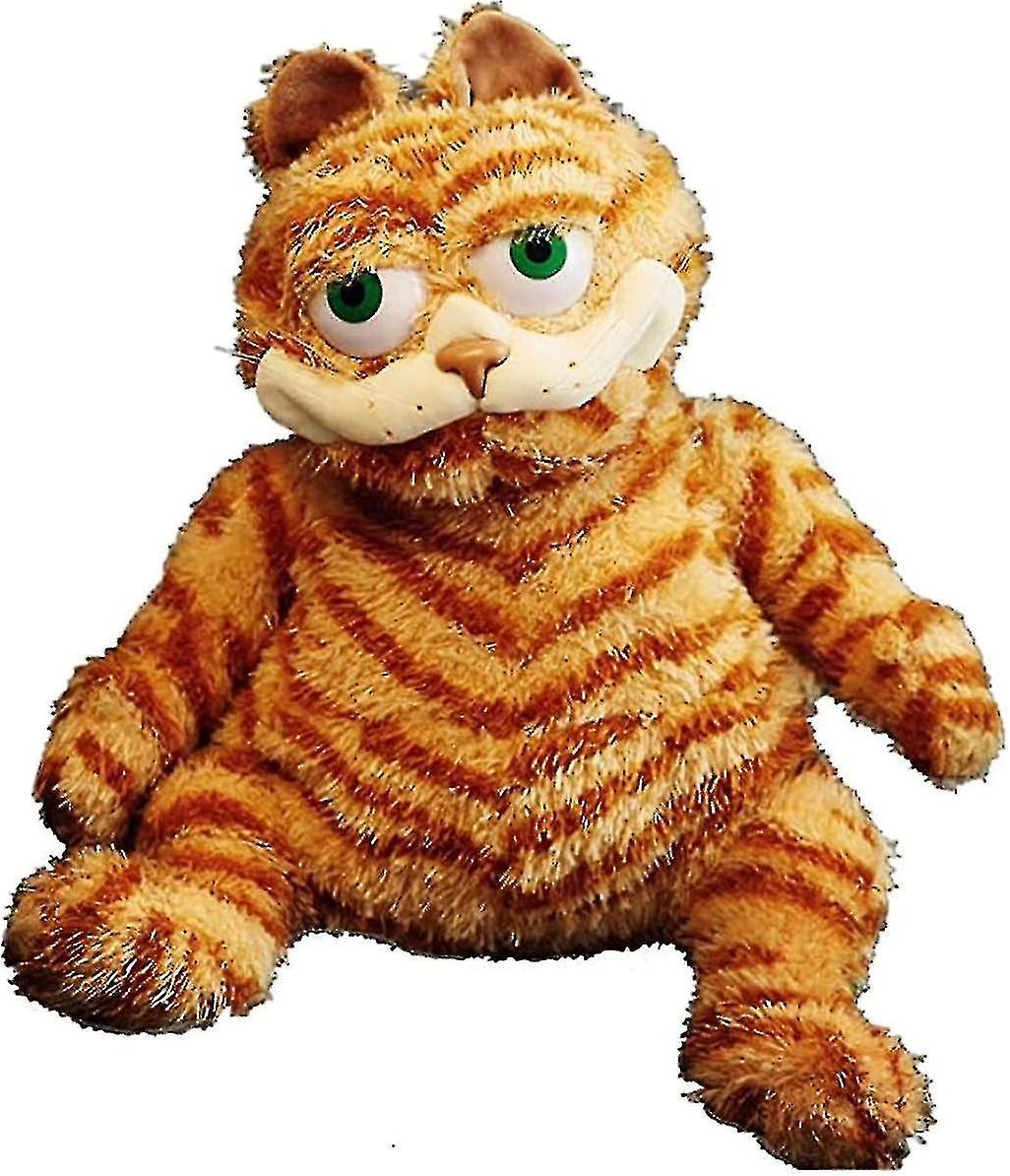 Elciaicle Plush Toy 11.8 Inches Ugly Cute Fat Cat Garfield Doll Cute Cat Orange Cat Doll Childrens Doll Girl Birthday Gift