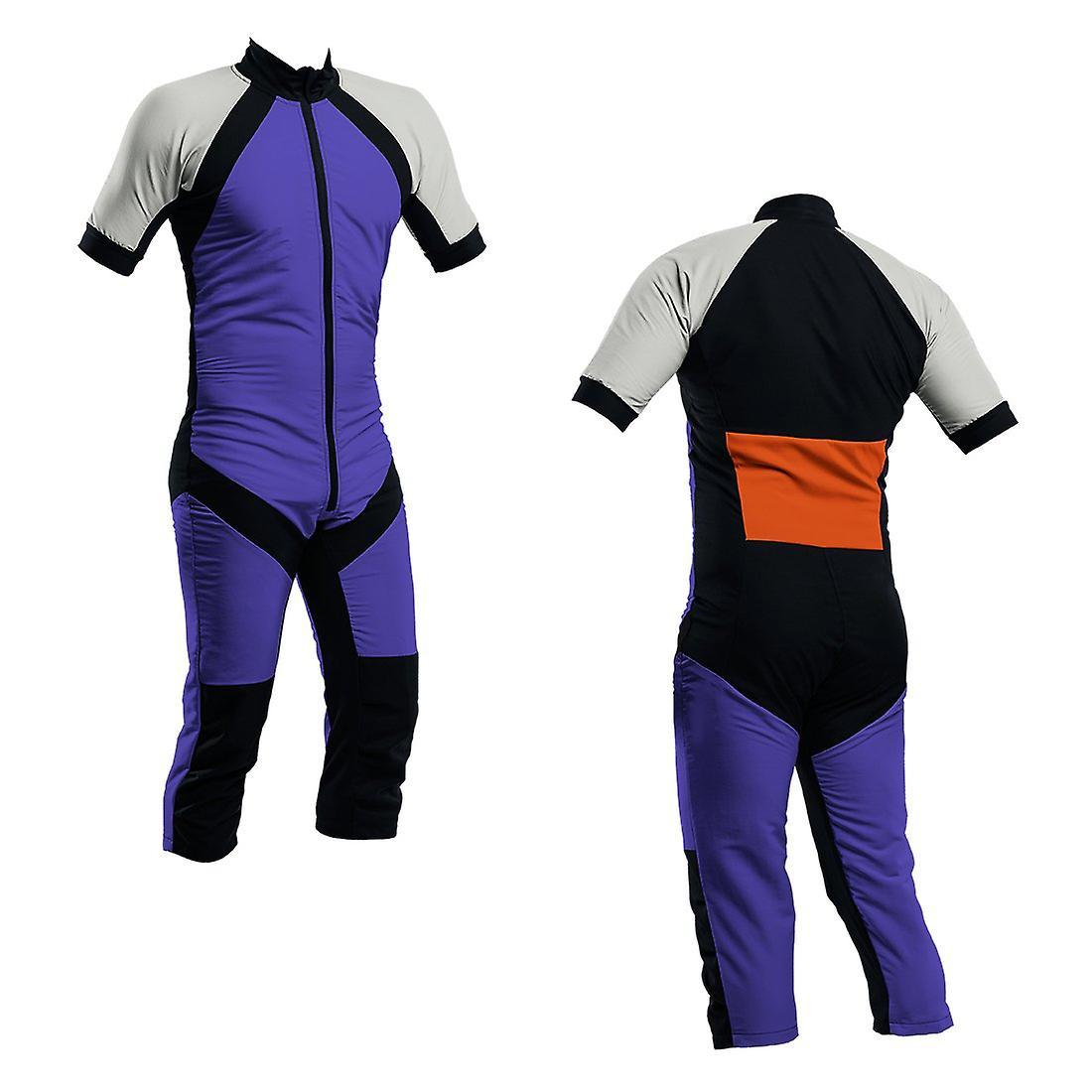 SkyexSuits Skydiving summer suit purple-silver-orange s2-04 Xxxl / men