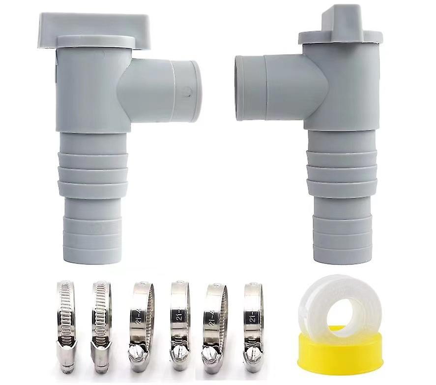 Intex Bestway Poolsun Swimming Pool Shut-Off Valve Set For 32Mm Hose Connection- SNNGV Package 3