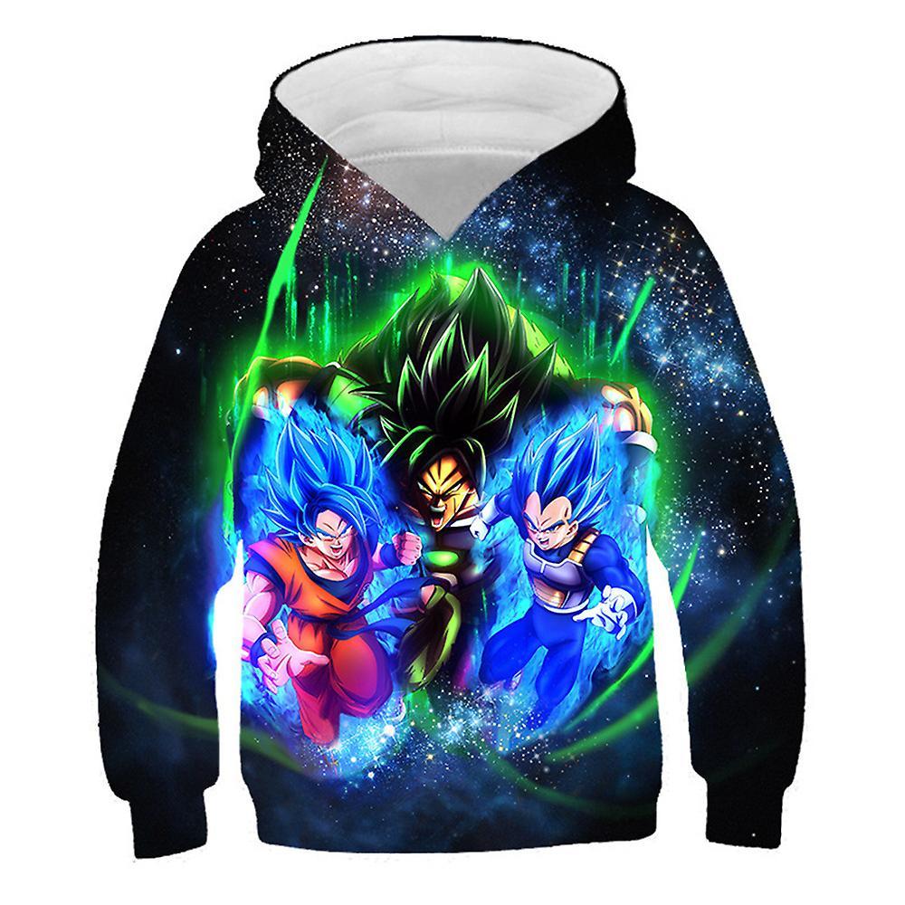 Sevenday Dragon Ball Hoodie Kids Boys Girls Long Sleeve Hooded Sweatshirts Pullover Sports Tops Gifts 5-10 Years F 8-9 Years