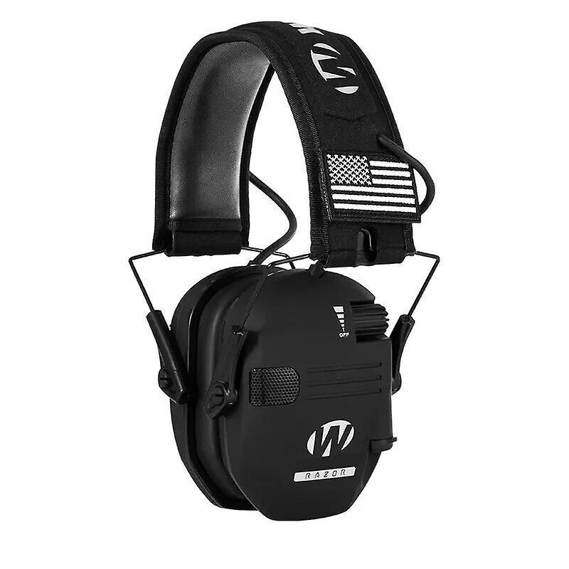 mickcara Earmuffs active headphones for shooting electronic hearing protection ear protect noise reduction active hunting headphone Black