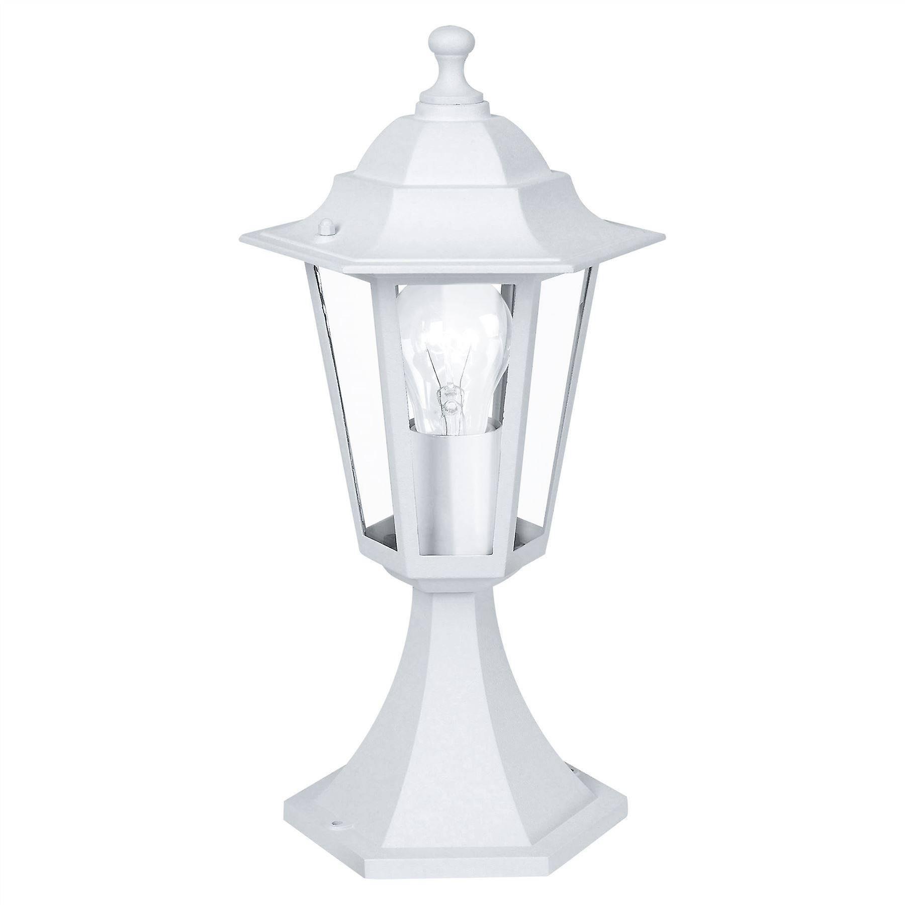 Eglo Lighting Laterna 1 Light Outdoor Pedestal Light White IP44, E27