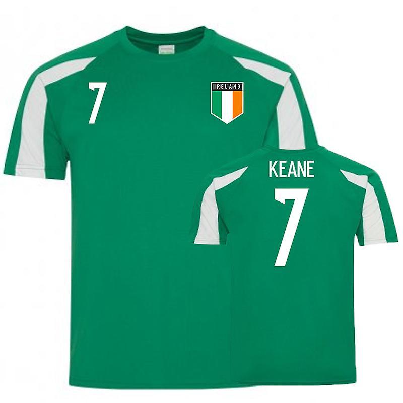 UKSoccerShop Ireland Sports Training Jersey (Robbie Keane 7) Green LB (9-11 Years)