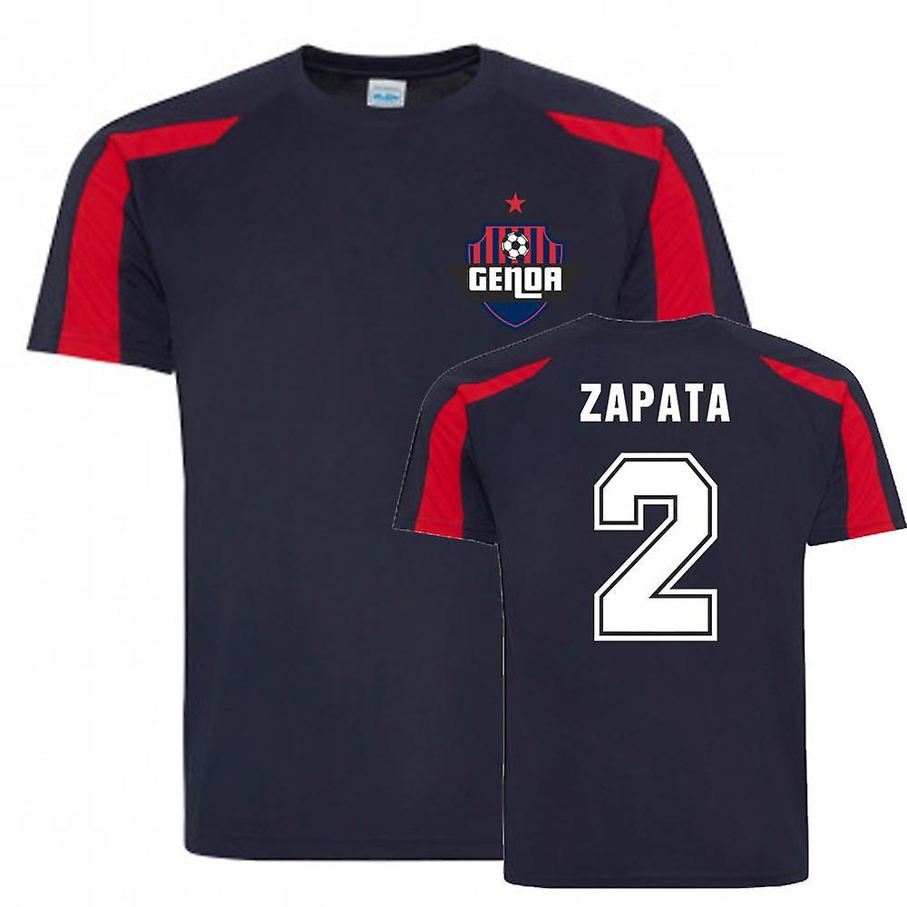 UKSoccerShop Cristian Zapata Genoa Sports Training Jersey (Navy) SB (5-6 Years)