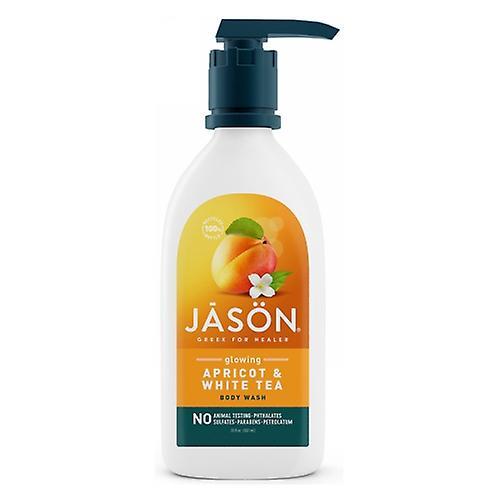 Jason Natural Products Body Wash Satin, Apricot 30 FL Oz (Pack Of 1)