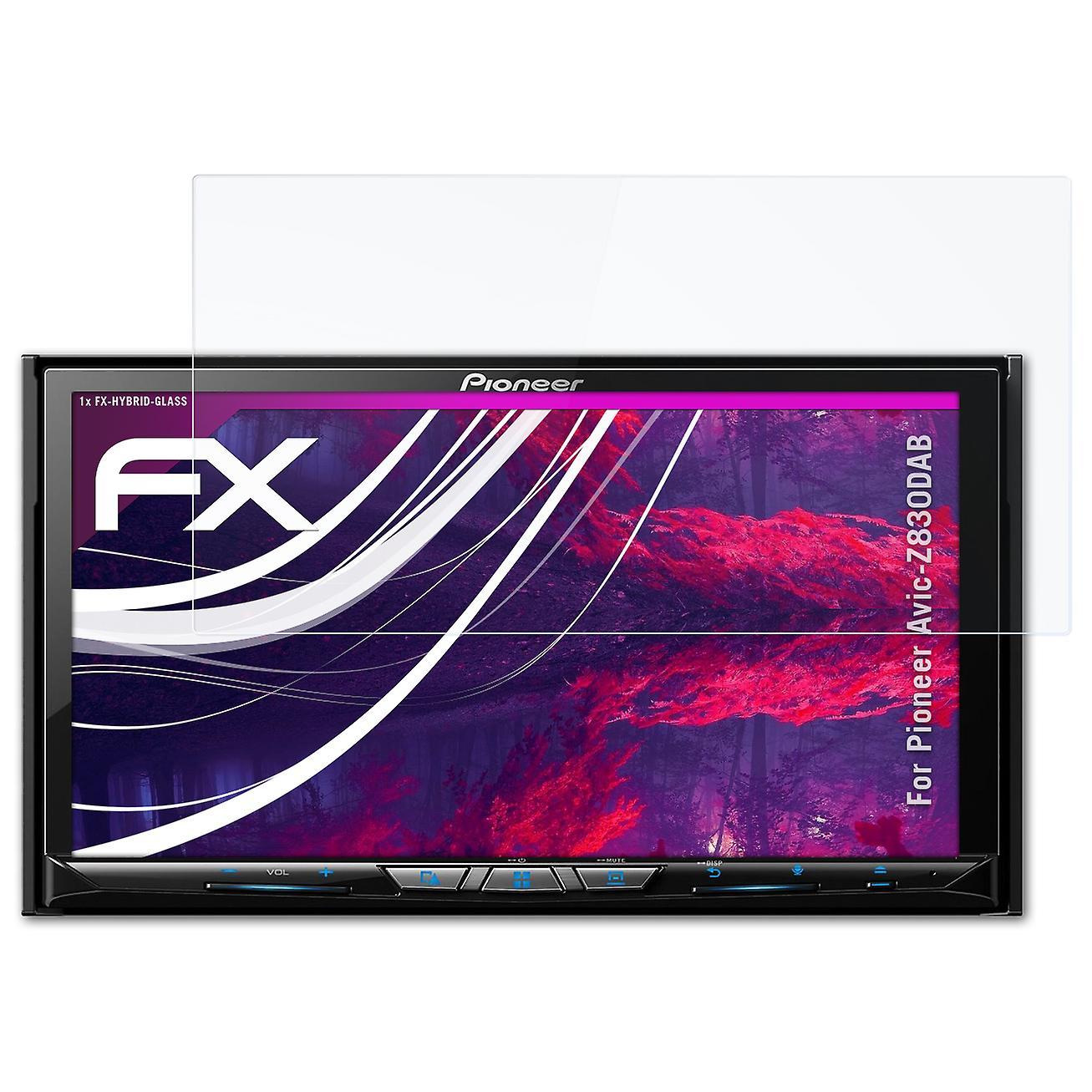 atFoliX armored film compatible with Pioneer Avic-Z830DAB glass film 9H protective armor 03 FX HYBRID GLASS