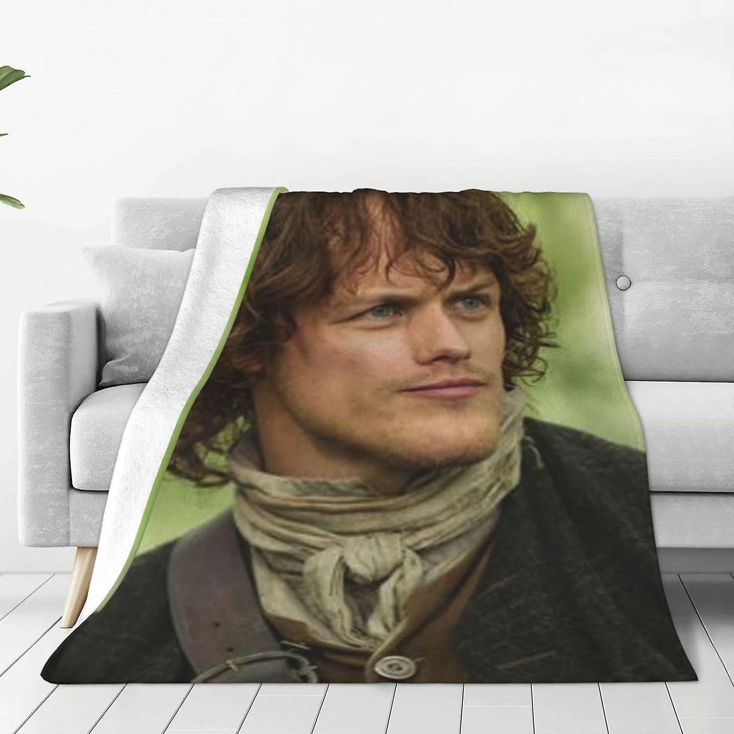 Kerota IO276 Comfortable Ultra-Soft Micro Fleece Blanket,Jamie Fraser Fleece Blankets for Sofa Bed Travel 50x40in 125x100cm