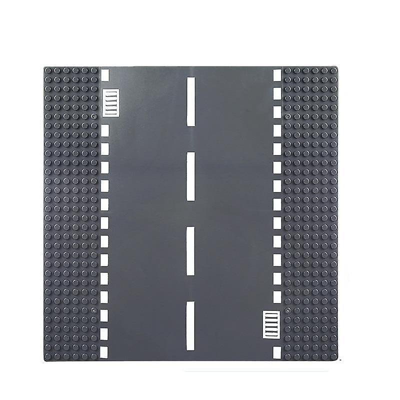 Slowmoose Plastic Blocks Base Plates - Juguetes Compatible City Classic Straight road