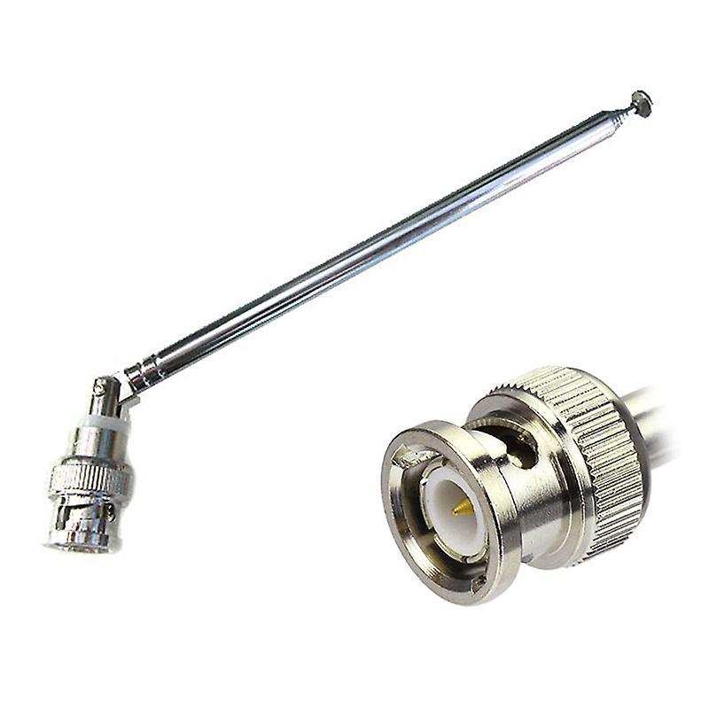 He Fei Mao Qiang Dian Zi Shang Wu You Xian Gong Si FM Radio Antenna BNC Connector Telescopic Aerial 0.7m Stainless Steel HFMQV One Size