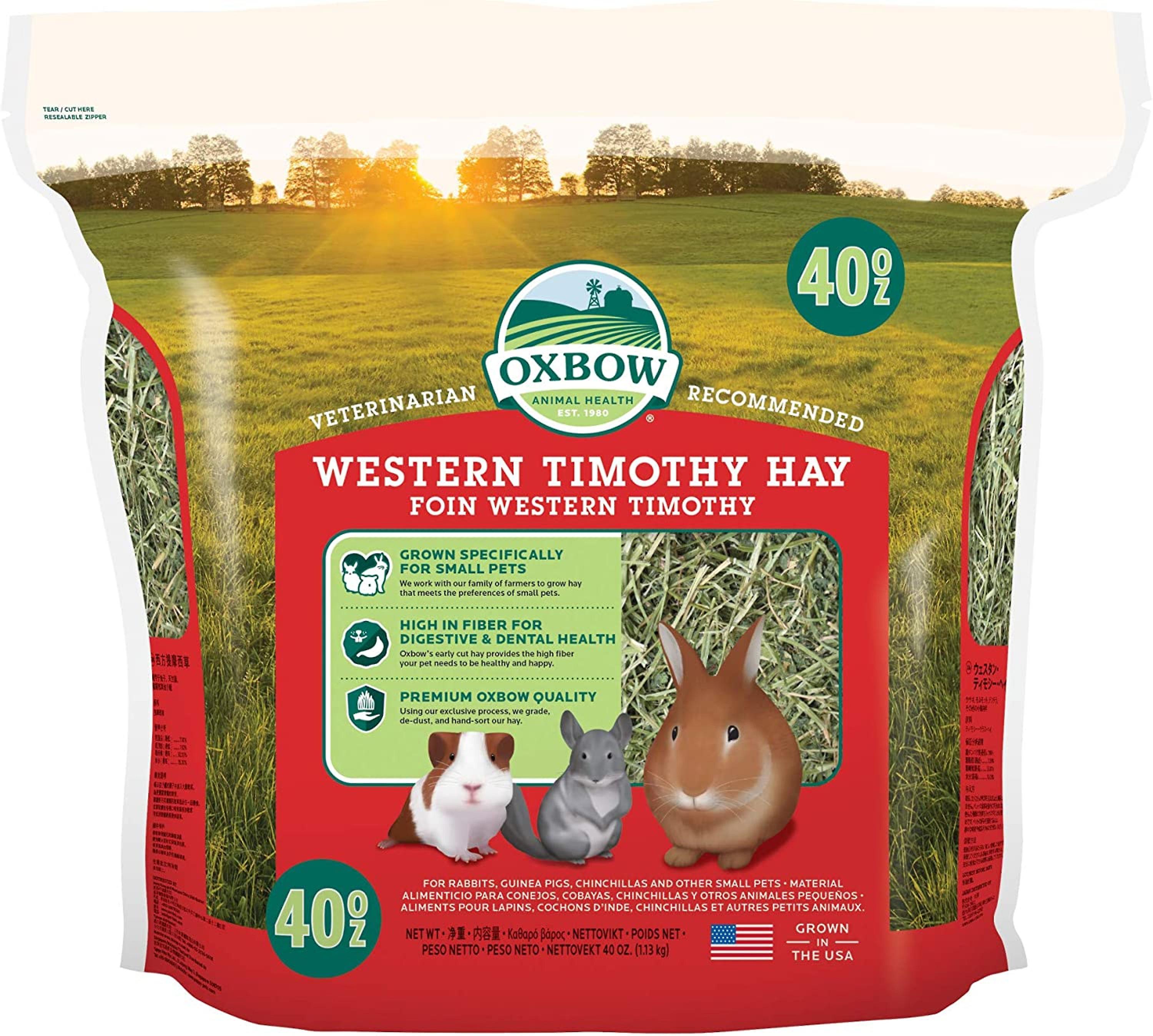 Oxbow Western Timothy Hay Small Animal Bedding 1.1kg