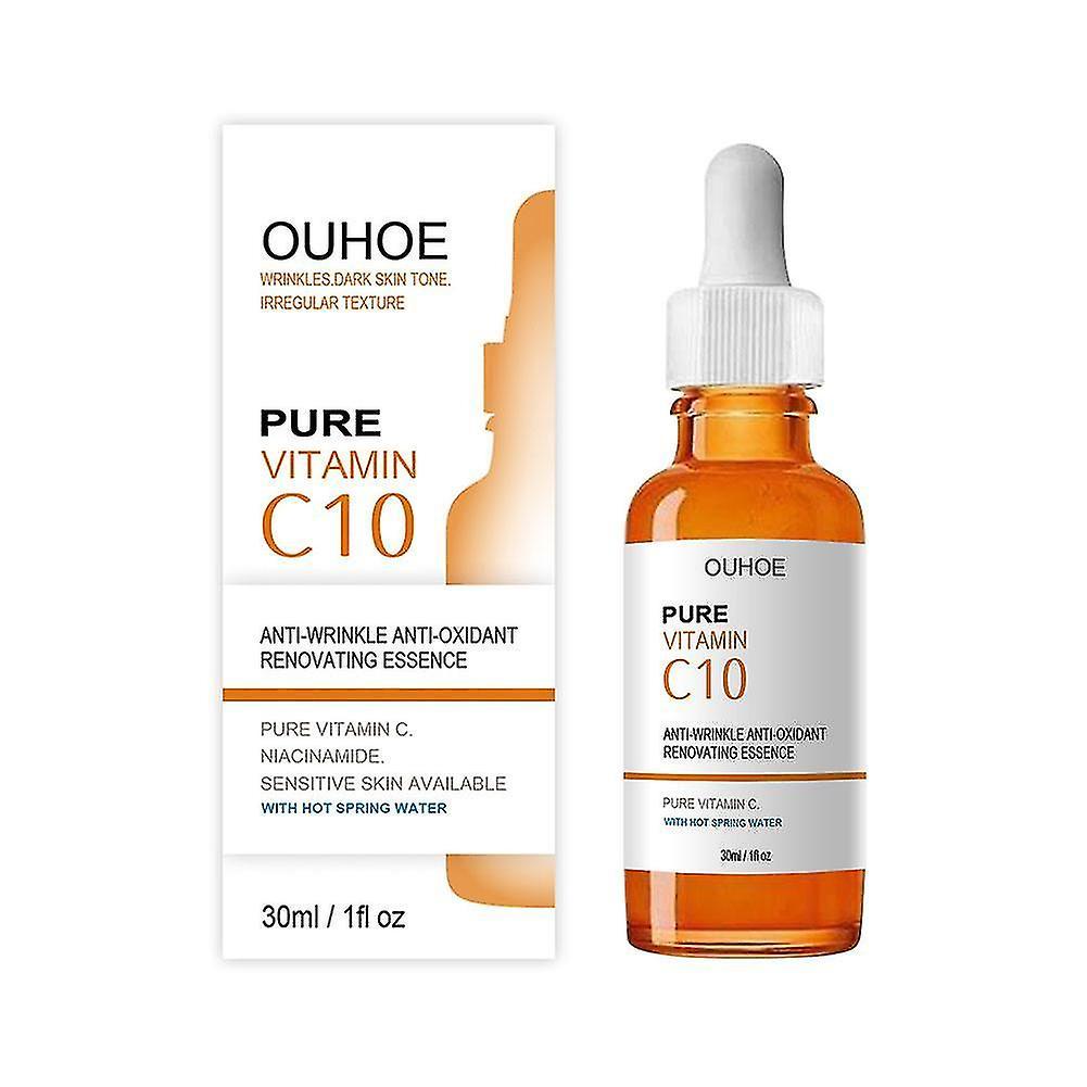 Bxs 10% Pure Vitamin C Serum C10 Anti-wrinkle Essence Neck And Face 30ml