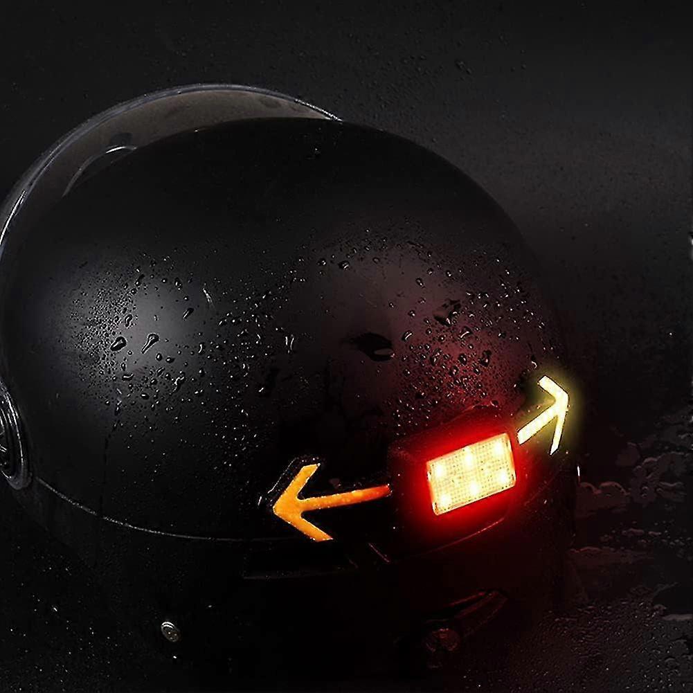 Unbrand Helmet Light With Turn Signal, Bike Turn Signals And Tail Lights With Wireless Remote Control, Rechargeable Warning Tail Lights black