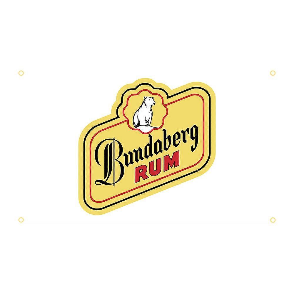 Aionyaaa 90x150cm RUM Bundabergs Flag Polyester Printed Banner Bar or Party For Decoration 4 Holes In 4 Corners2 60 x 90cm