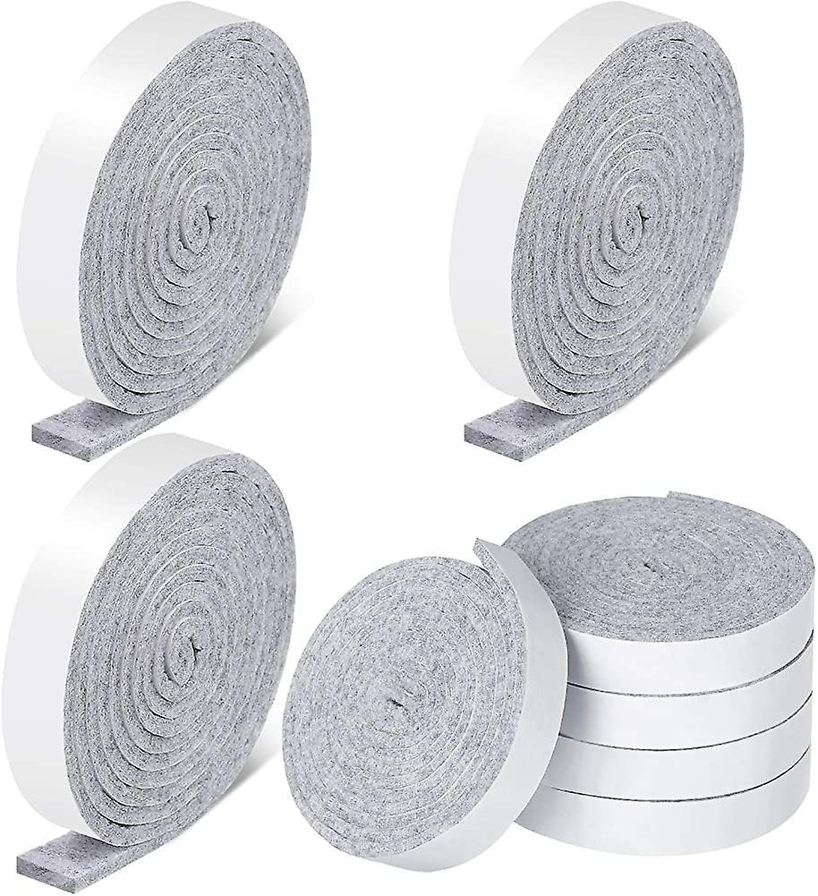 Crday 1/2 X 60 Inch Adhesive Heavy Duty Felt Strips Adhesive Felt Tape Polyester Felt