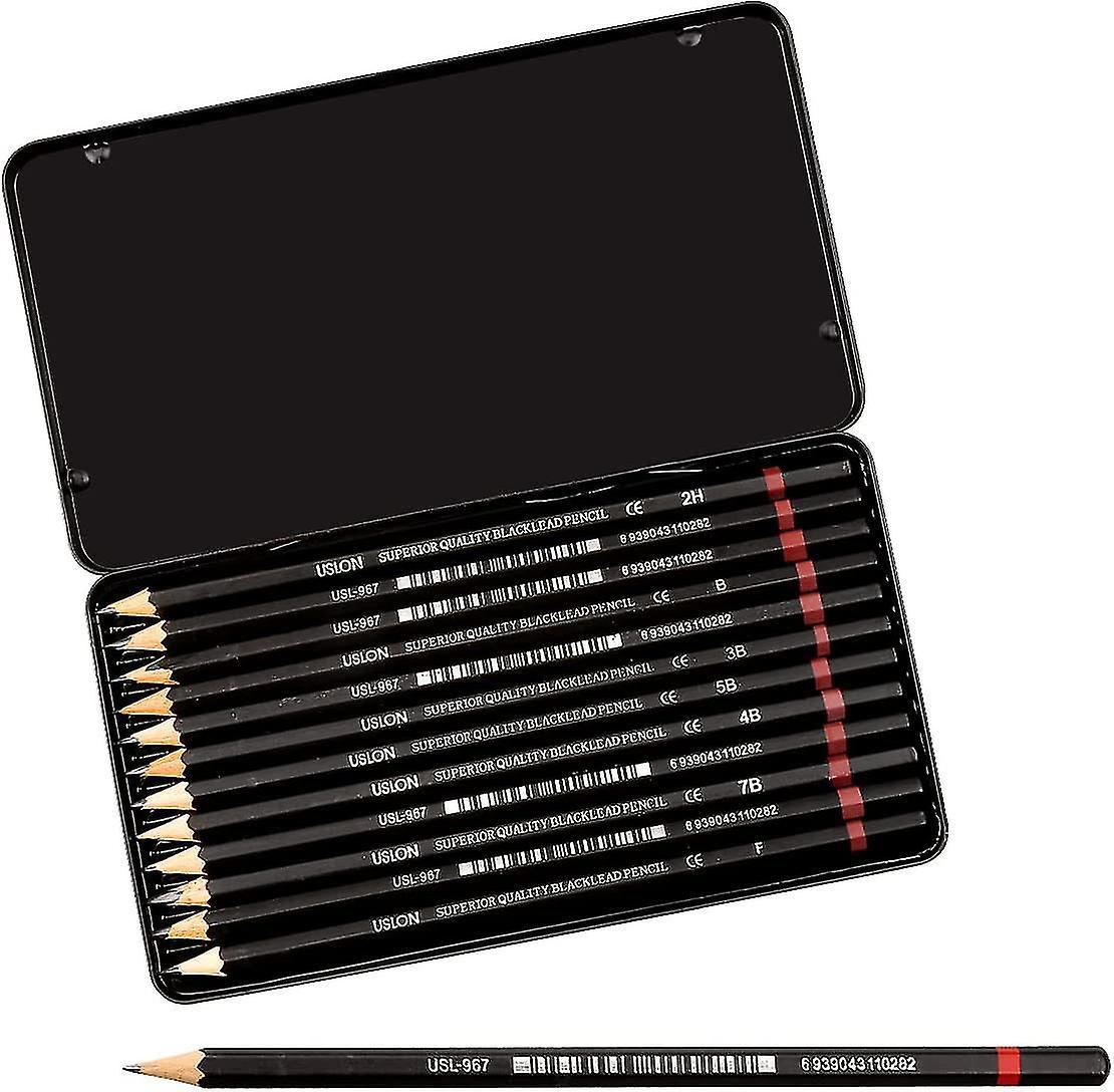 Tianzun Sketching Pencils Drawing Pencils Set 2h-8b With Graphite Lead Art Pencils For Beginners Professionals