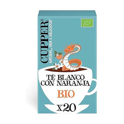 Cupper Organic white tea with orange infusion 20 infusion bags of 1.7g