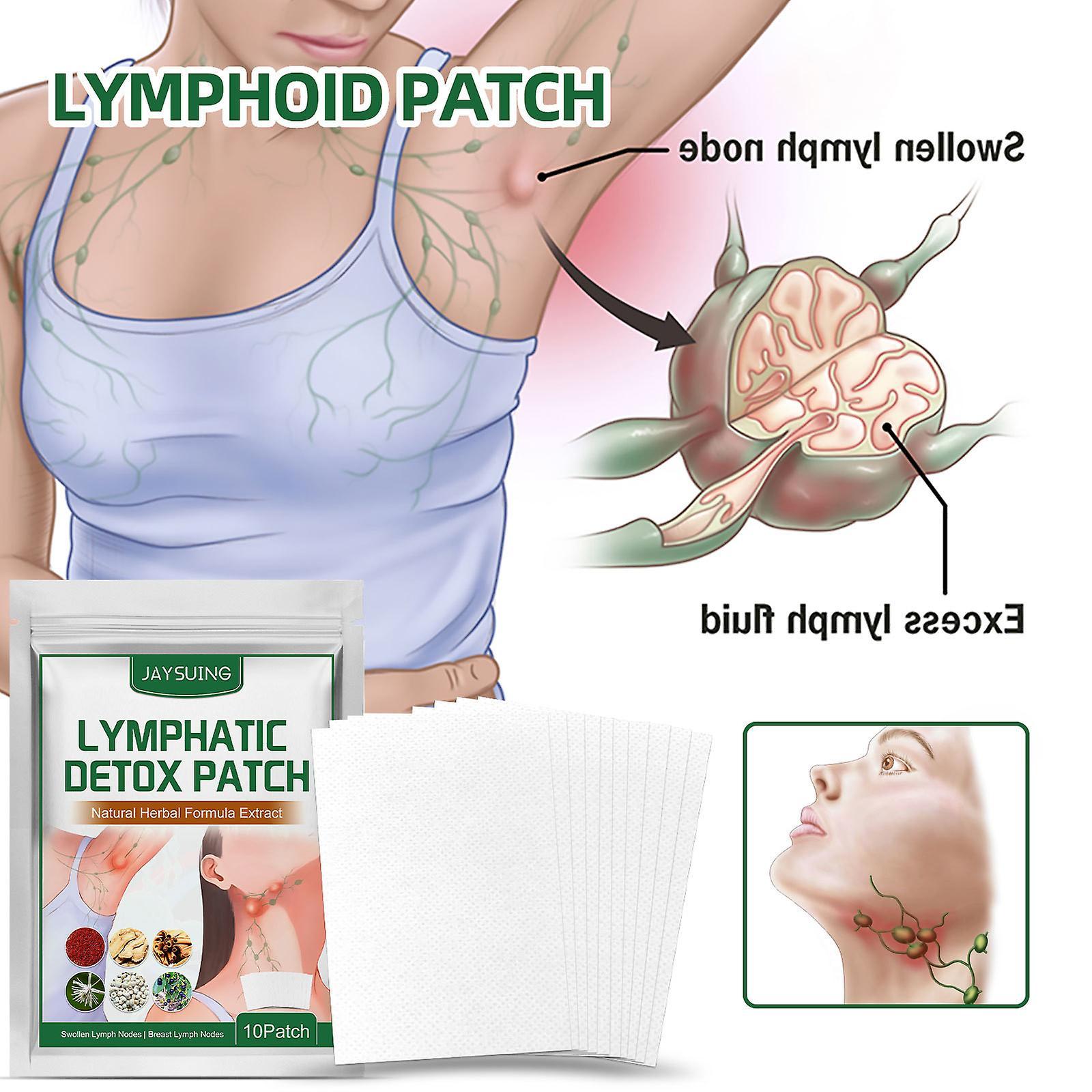 Baodan Lymphatic Patch Underarm And Neck Lymphatic Patch Lymphatic Enlargement 10pc As shown