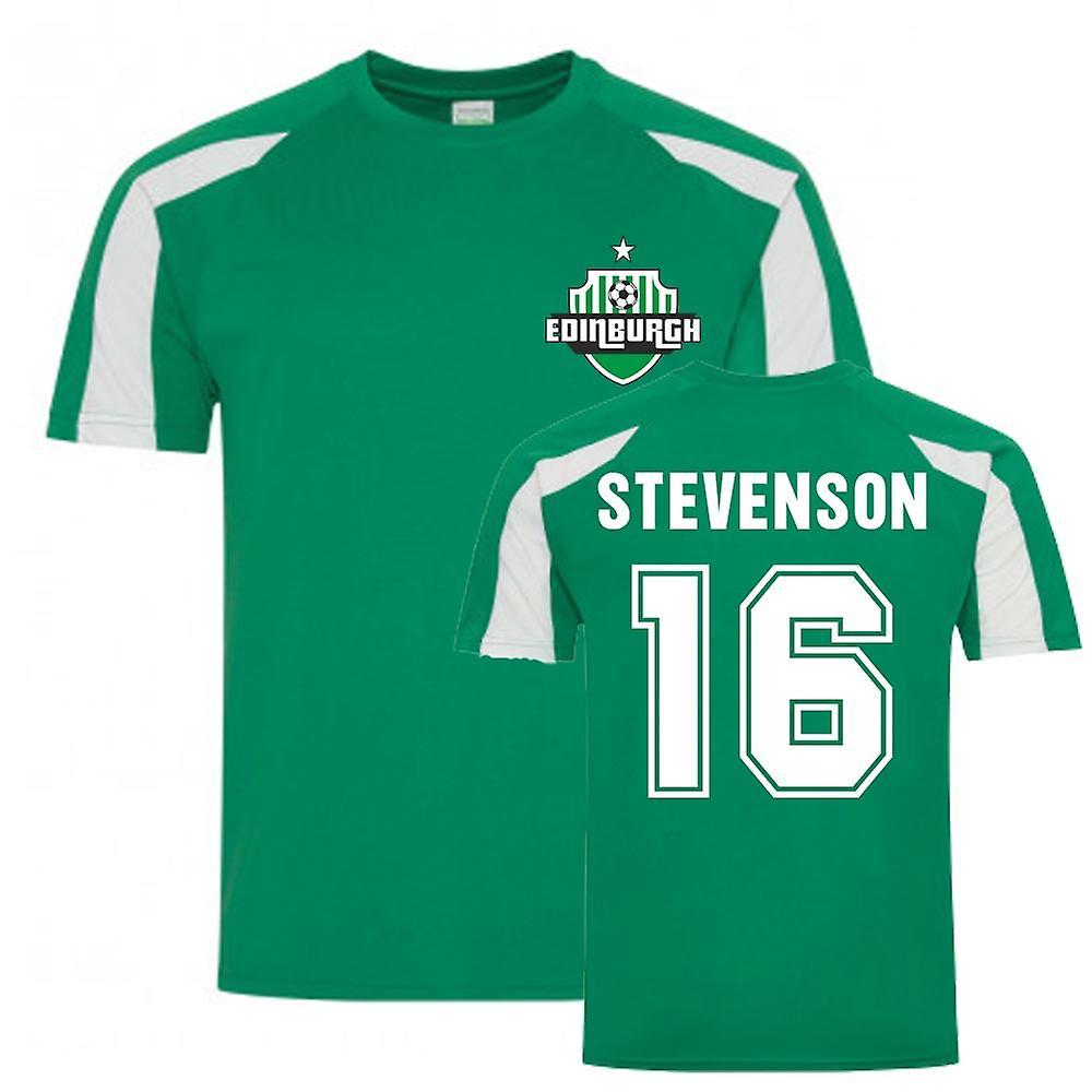 UKSoccerShop Lewis Stevenson Hibs Sports Training Jersey (Green) Medium (38-40 inch)