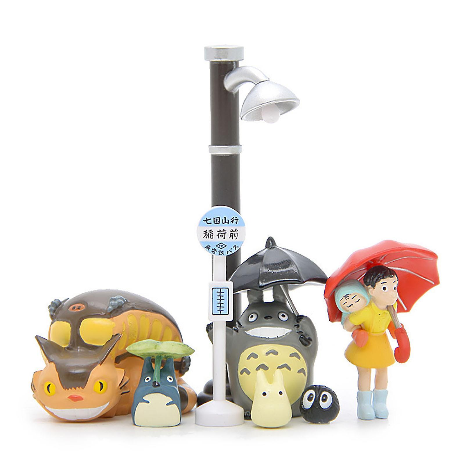 Somerway 8Pcs/Set Cartoon Figure High Simulated Lovely PVC Studio Ghibli My Neighbor Totoro Action Figure Toy Birthday Gifts