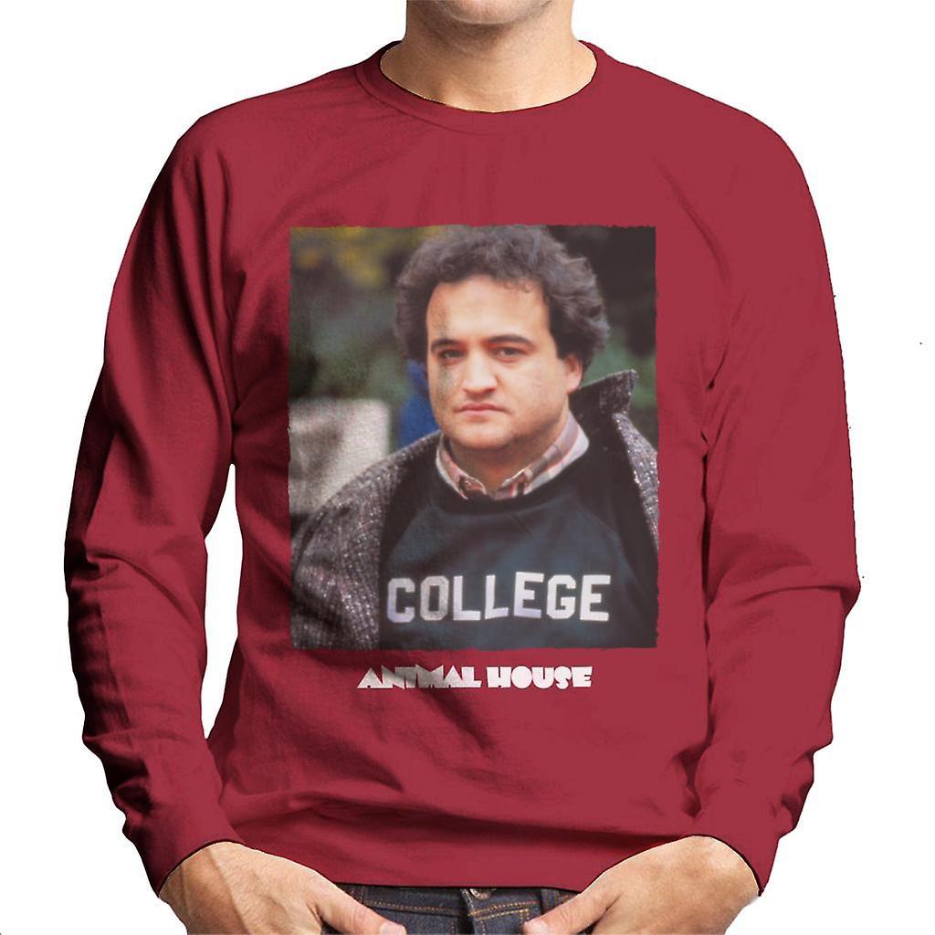 Animal House John Bluto Blutarsky College Men's Sweatshirt Cherry Red Medium