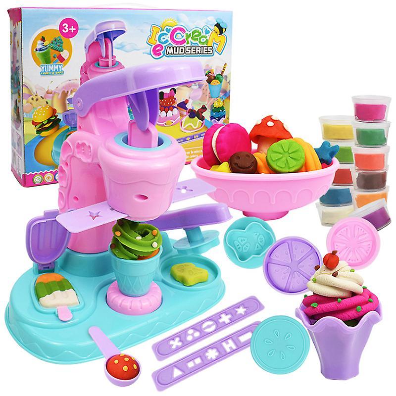 Wfuo Children's Ice Cream Machine Set, Children's Toy Magic Ice Cream Scoop