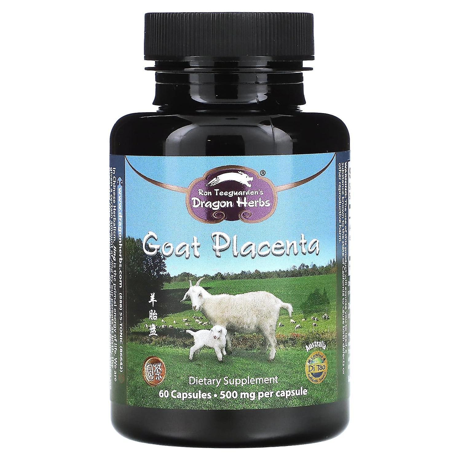 Dragon Herbs ( Ron Teeguarden ), Goat Placenta, 250 mg, 60 Capsules