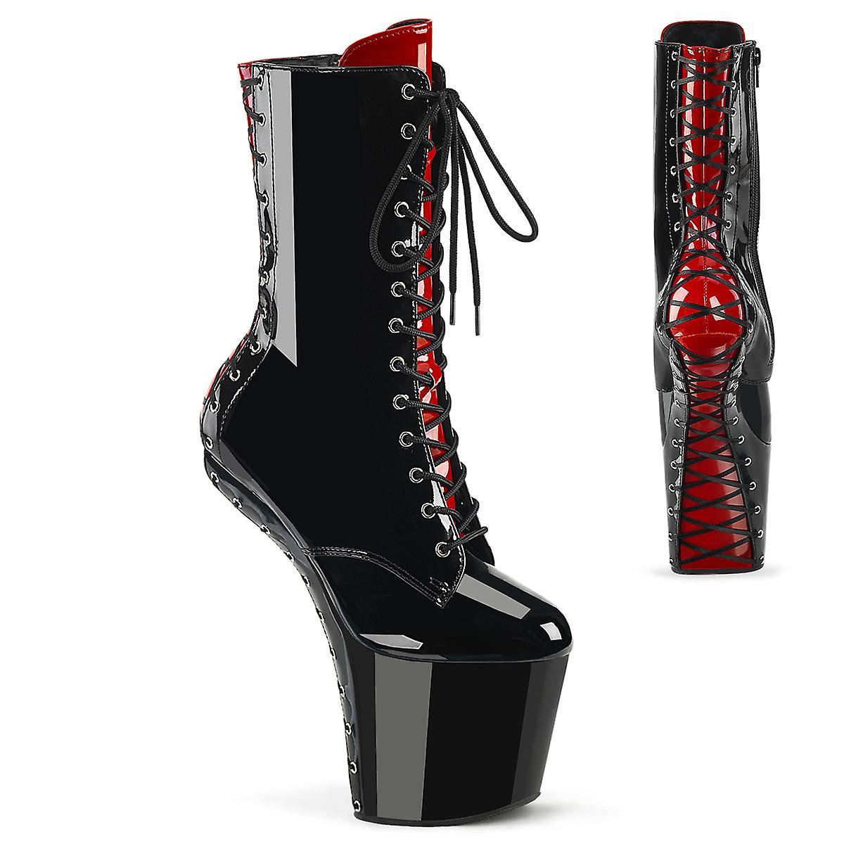 Pleaser   craze-1040fh blk-red pat/blk red Uk 7/eu 40/us 10