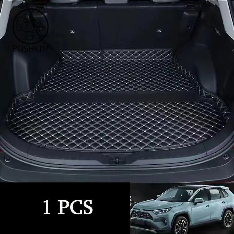 Cciyu Leather Car Trunk Mat For Toyota Rav4 Xa50 2019 2020 2021 2022 2023 Rav 4 Xa 50 Hybrid Cargo Liner Cover Pad Carpet Accessories B