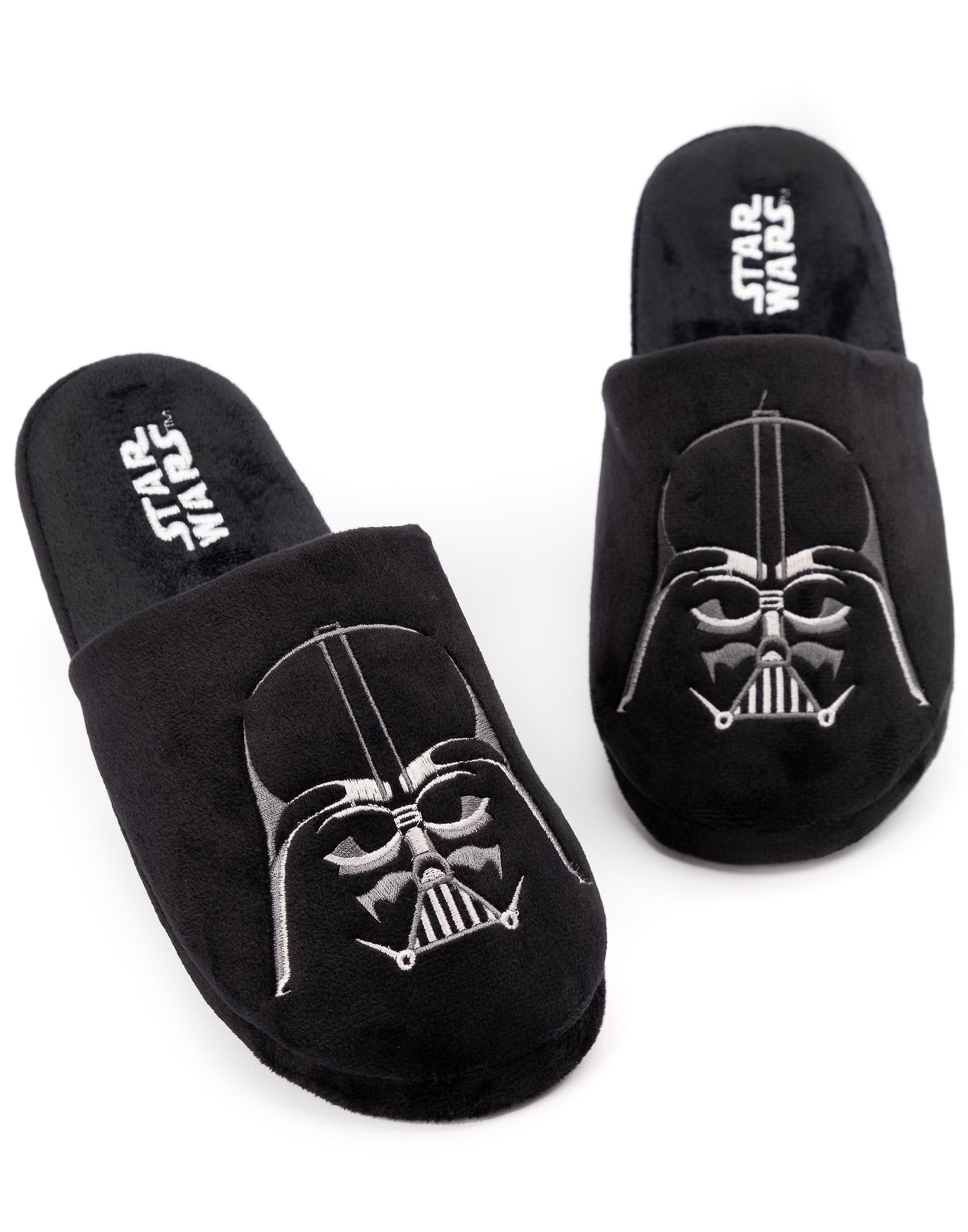 Star Wars Mens Mule Slippers Black Darth Vader 7-8 UK