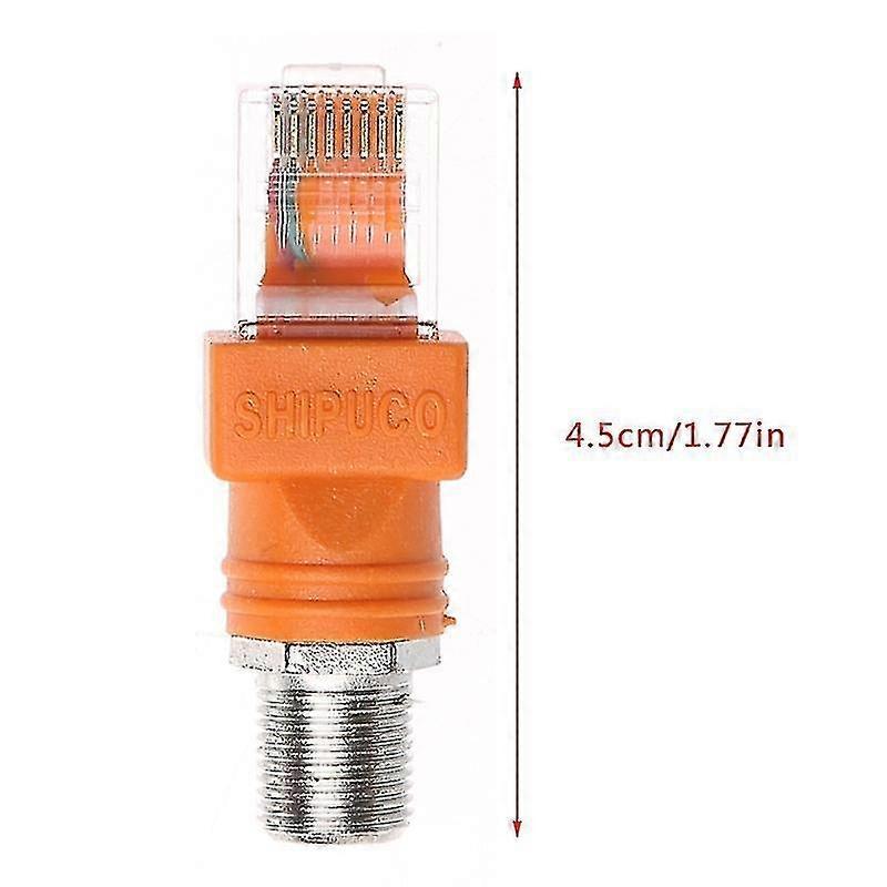 F Fe To Rj45 Coaxial El Coupler Adapter Rj45 To Rf Connector Converter #YoGu