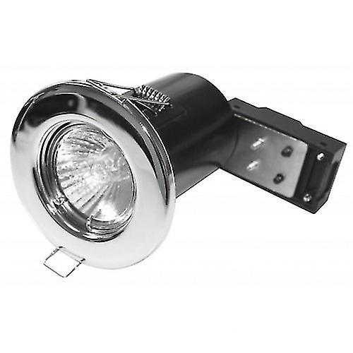 Powermaster Fixed Fire Rated Downlight Chrome 8.4 x 8.4 x 12cm