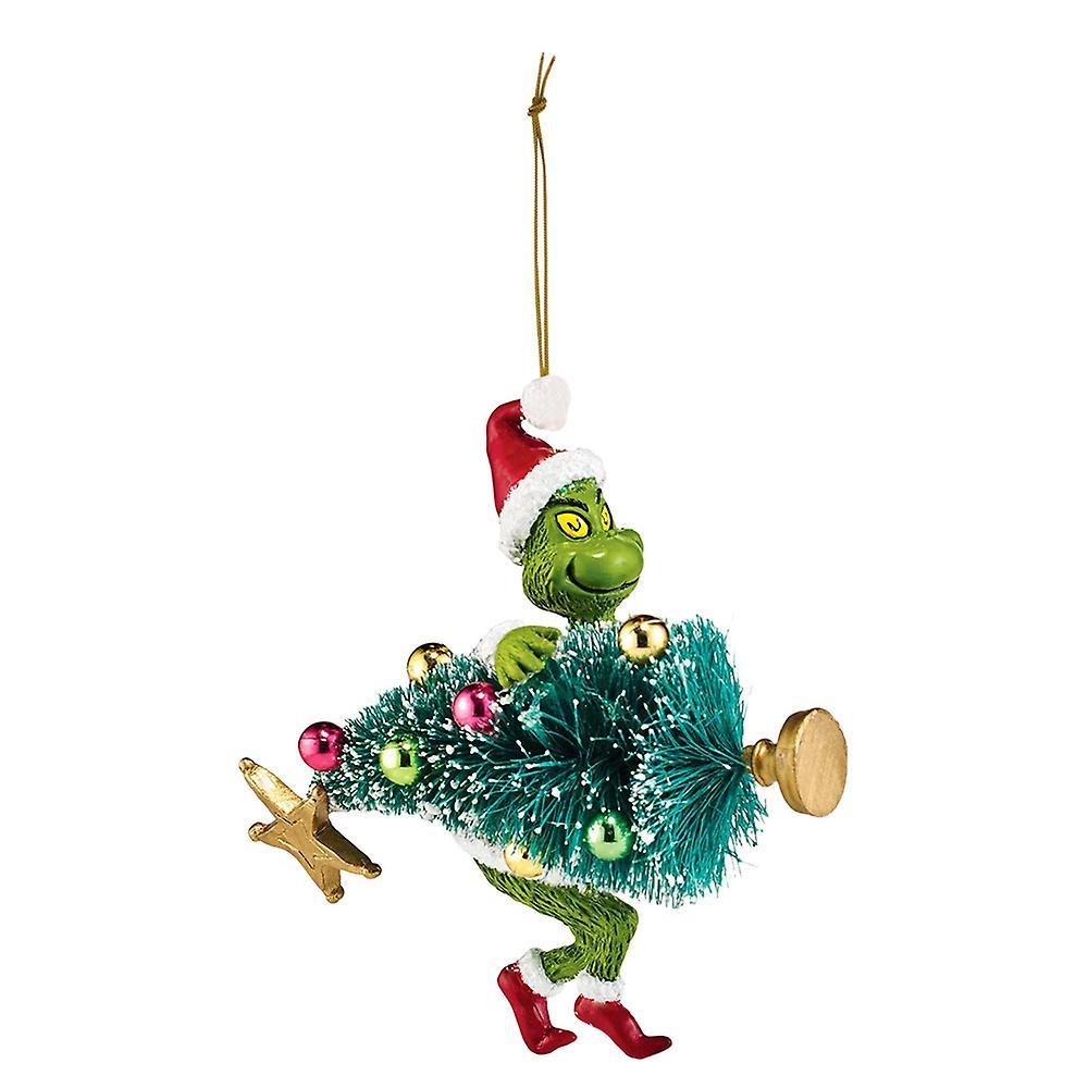 Shinestar Merry Christmas The Grinch Ornament Xmas Tree Hanging Cartoon Doll Pendant Home Car Decoration Gift F