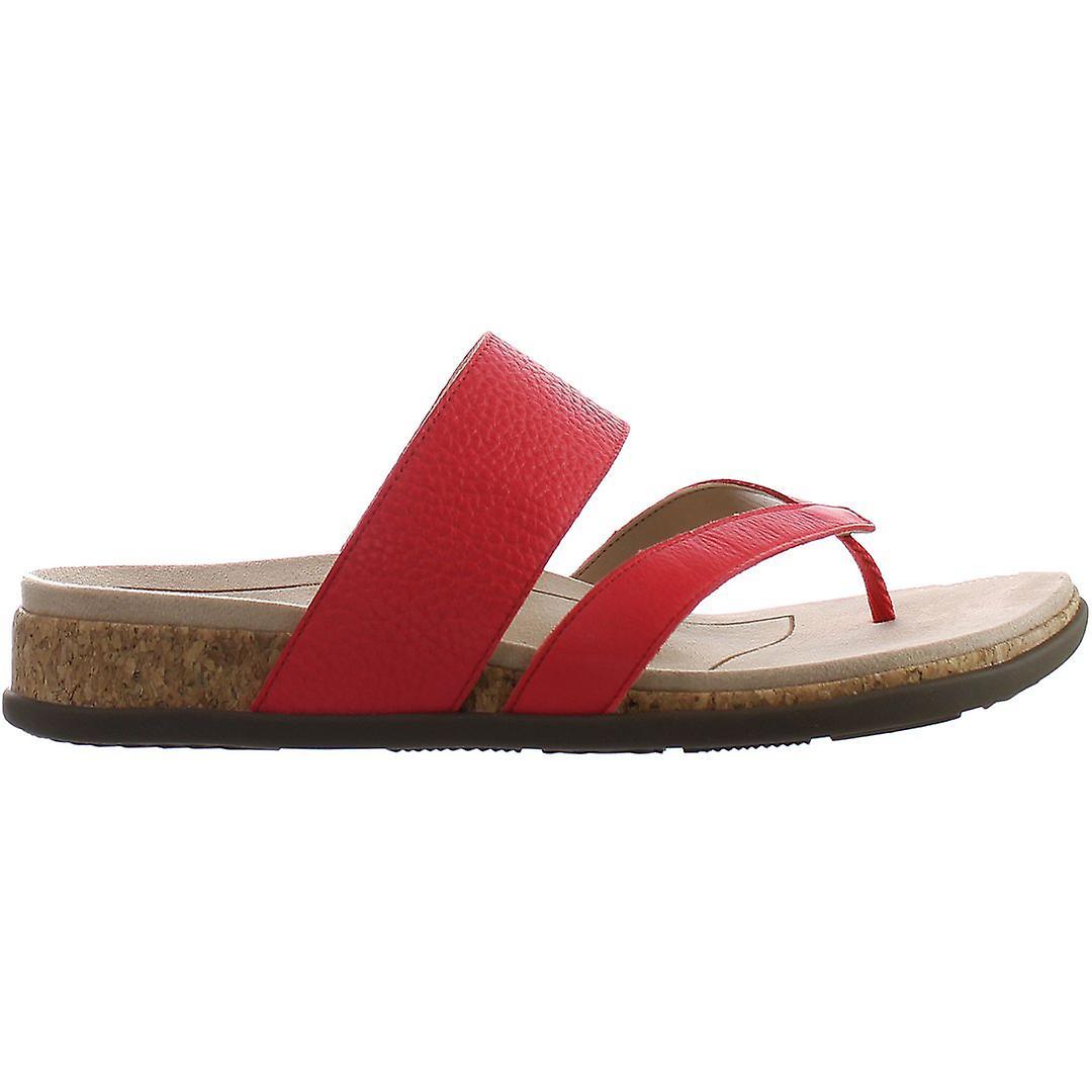 Vionic Marvina Slip-On Red Smooth Leather Womens Flip-Flops I0895L1600 UK 3 EU 35 US 5