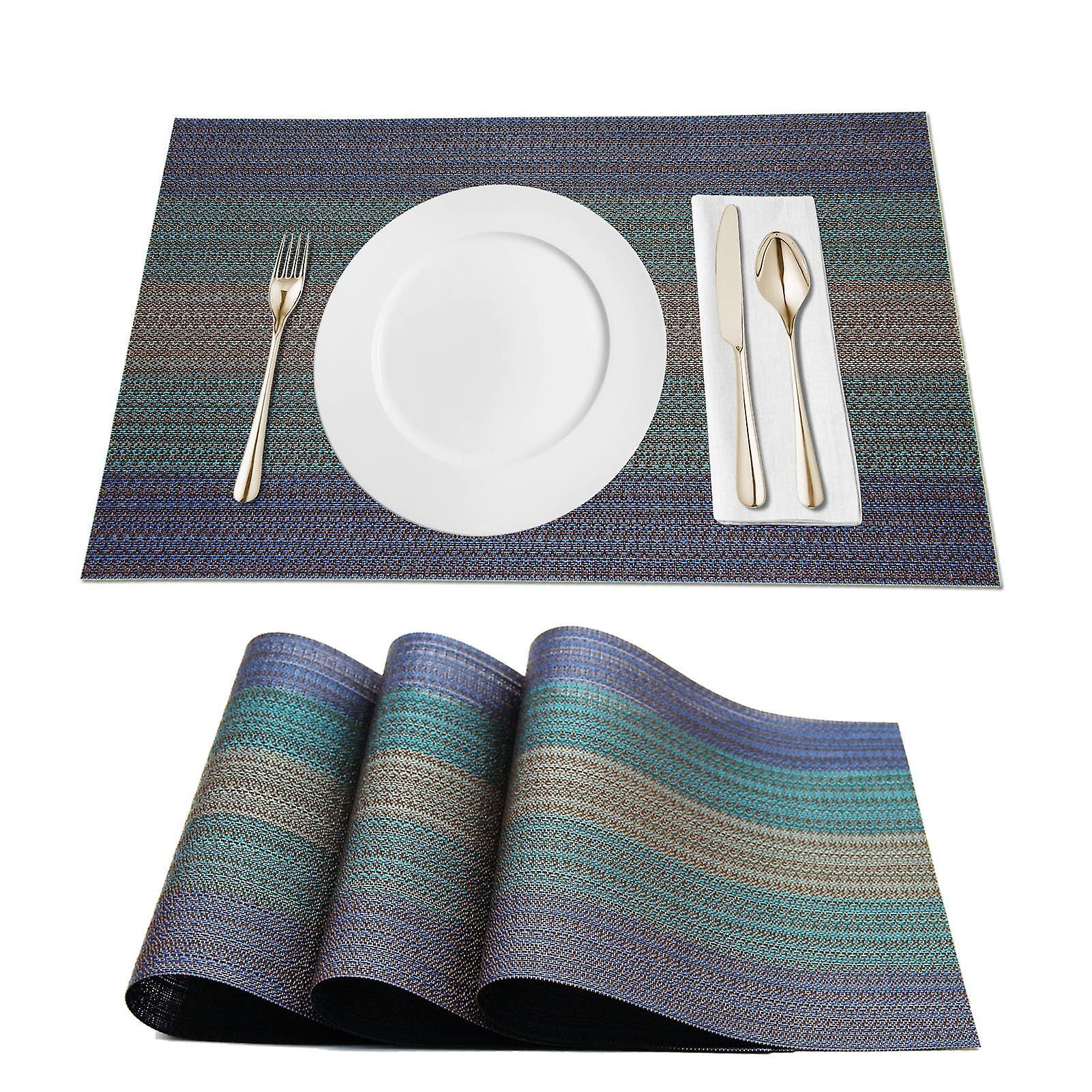 Shindat Placemats, Non Slip Place Mat, Washable Table Mats Set Of 6, Placemats For Kitchen Table Place Mats