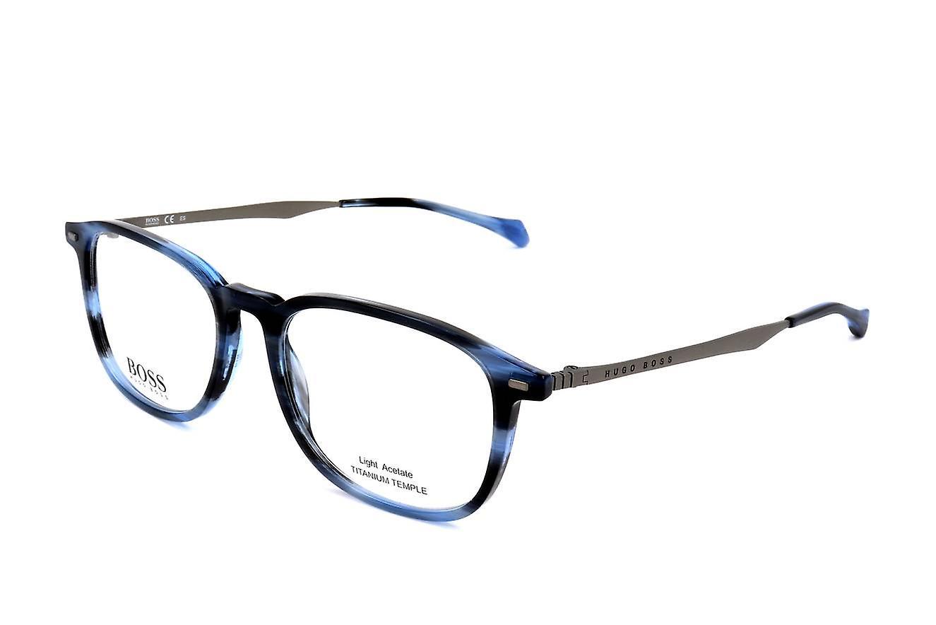 Eyewear Frames Hugo Boss BOSS 1095 38I BLUE HORN 55/19/145 MAN 55 mm