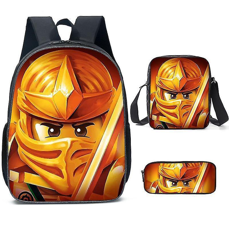 Phantom Ninja Backpack Ninjago Student School Bag Cartoon Anime Backpack Satchel Bag Pencil Case Shznv