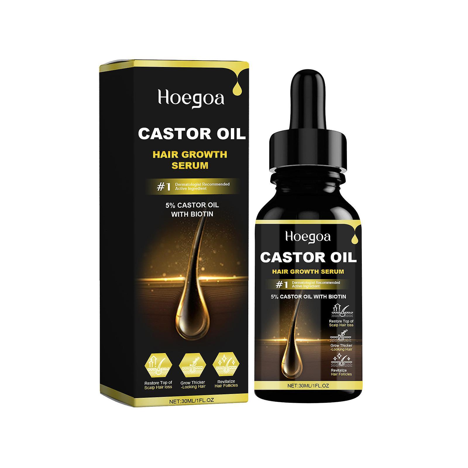 Fruushop Hair Growth Serum Castor Seed Oil Is Used for Both Males and Females Hair Growth Serum Male Hair Growth Castor Seed Oil and Biotin 30Ml A