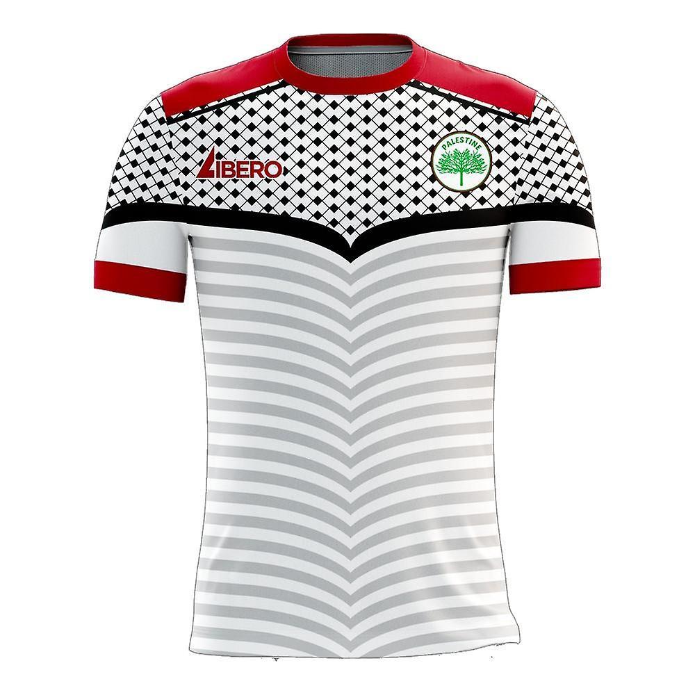 Libero Sportswear Palestine 2024-2025 Home Concept Football Kit (Libero) - Kids White MB 27-29 inch Chest (69/75cm)