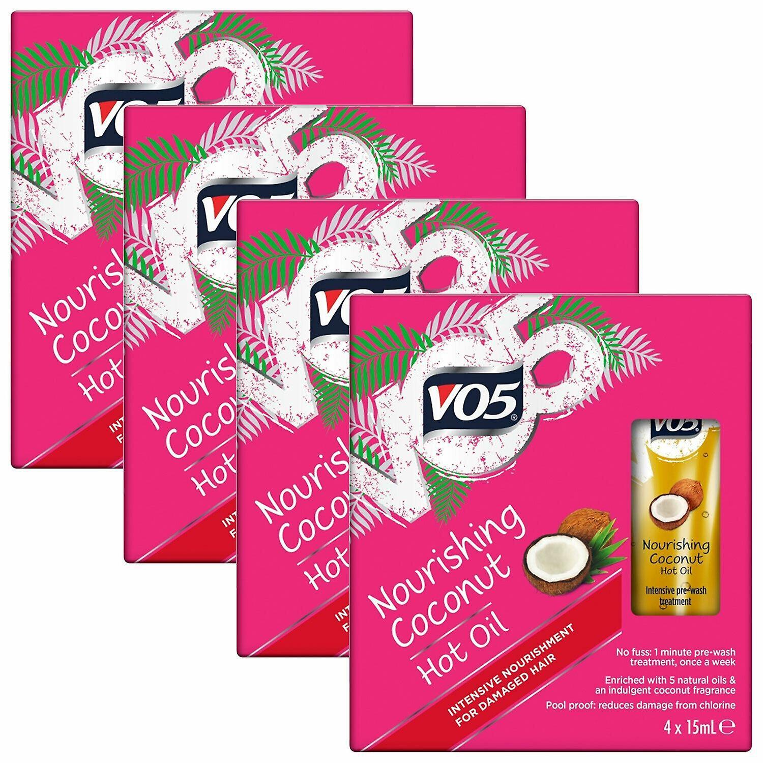 VO5 Heat Defence Nourishing Coconut Hot Oil 4x15ml Pack of 4