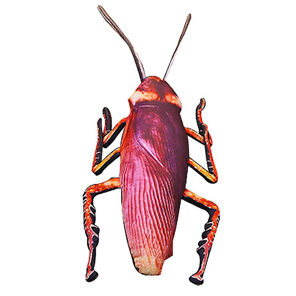 Brawdress Vivid 3d Simulation Cockroach Plush Cushion Prank Props Insect Nap Toy 35cm