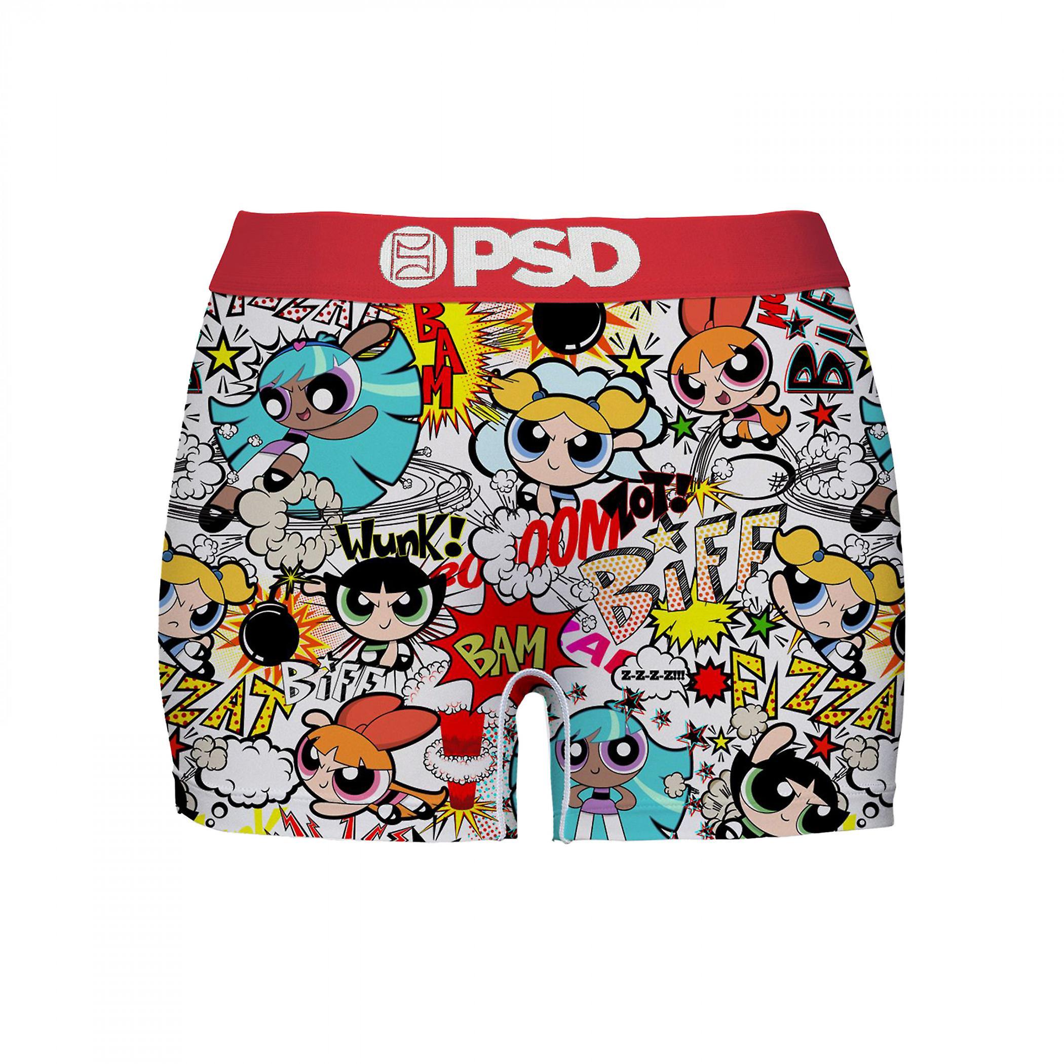 Cartoons Powerpuff Girls Bubble Bomb PSD Boy Shorts Underwear Multi-Color Small