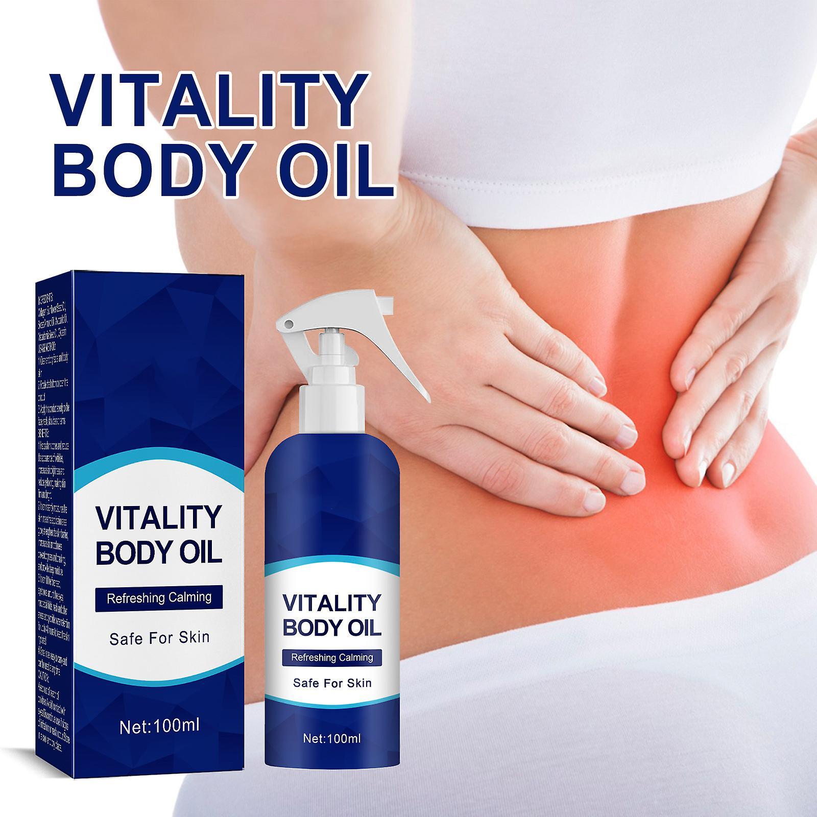 Hoh Vitality Body Oil, 100ml Refreshing Dry Body Oil Spray, Skin Moisturizer, Body Oil For Pleasant Smell And Refreshment 1Pcs